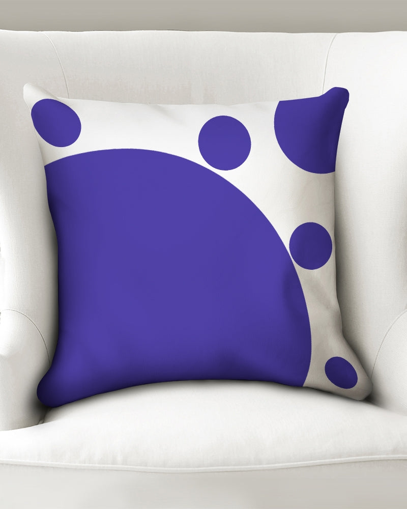 Blue Dot 20x20 Throw Pillow Case - 0