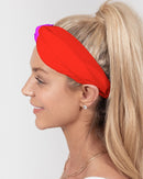 Neon Rainbow Twist Knot Headband Set-7