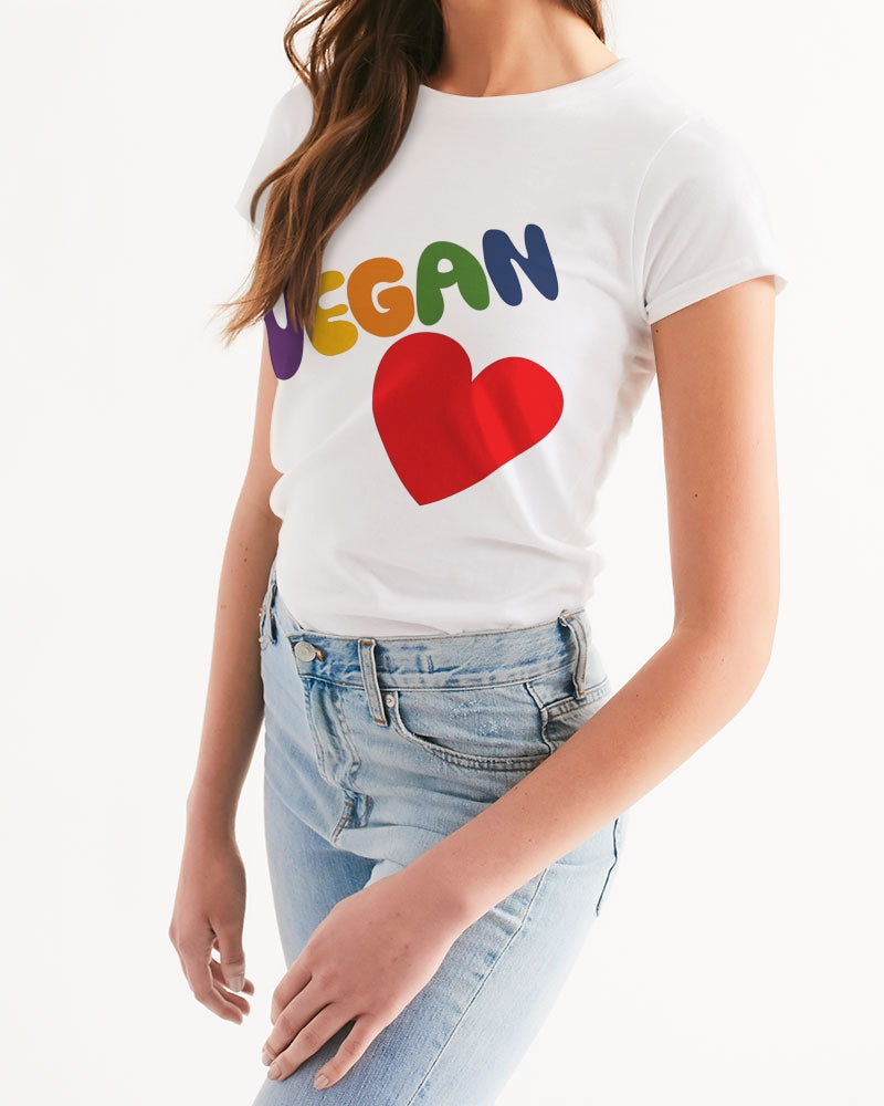 Vegan Heart Ladies Tee