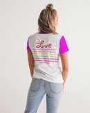 LOVE IS Ladies V-Neck Tee-2