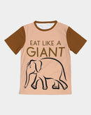 Eat Like A Giant (Brown) Boys Tee-1