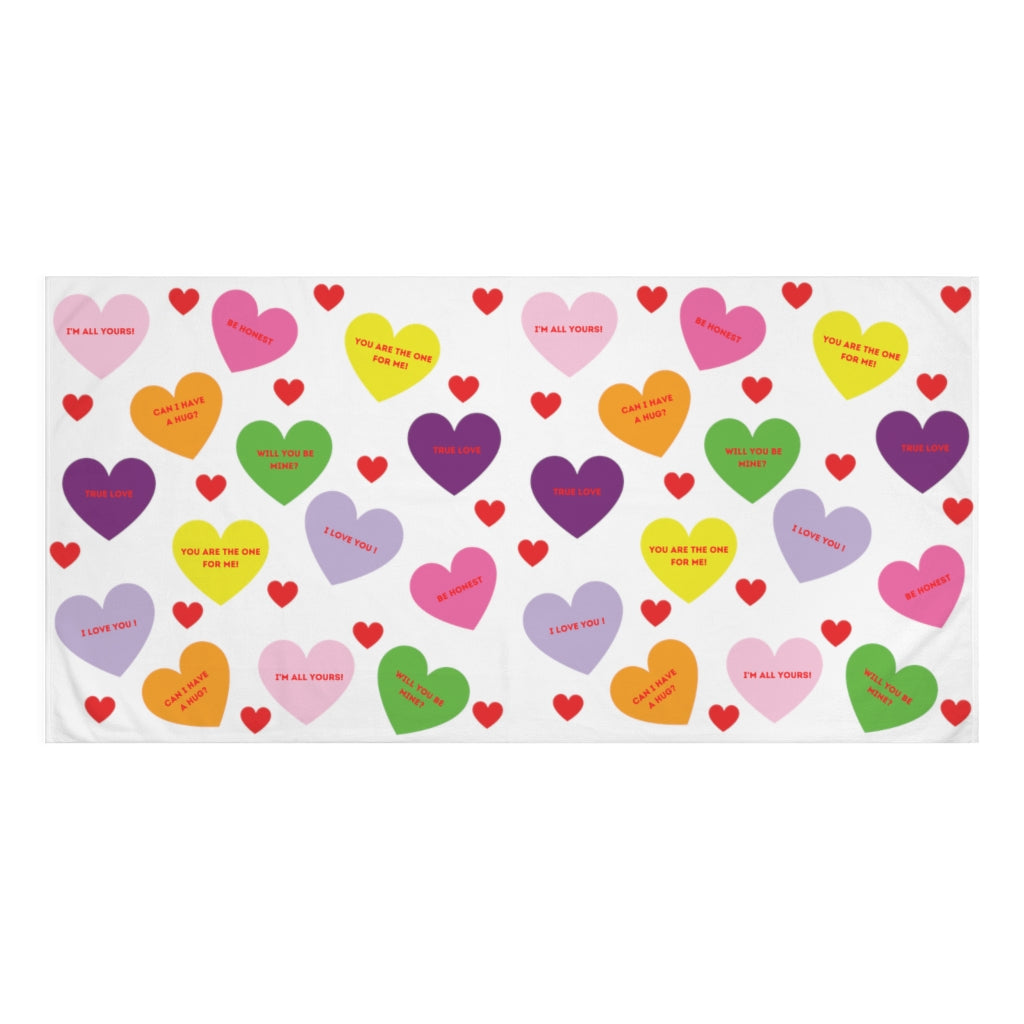 Sweet Tart Hearts Premium Towel