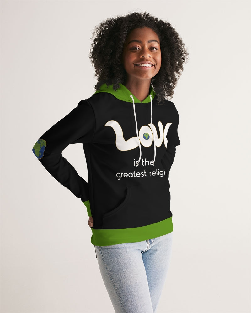 Love Is The Greatest Religion Ladies Hoodie