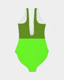 Eat Like A Giant Ladies One-Piece Swimsuit-6