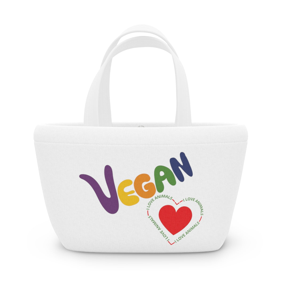 Vegan Heart Lunch Bag