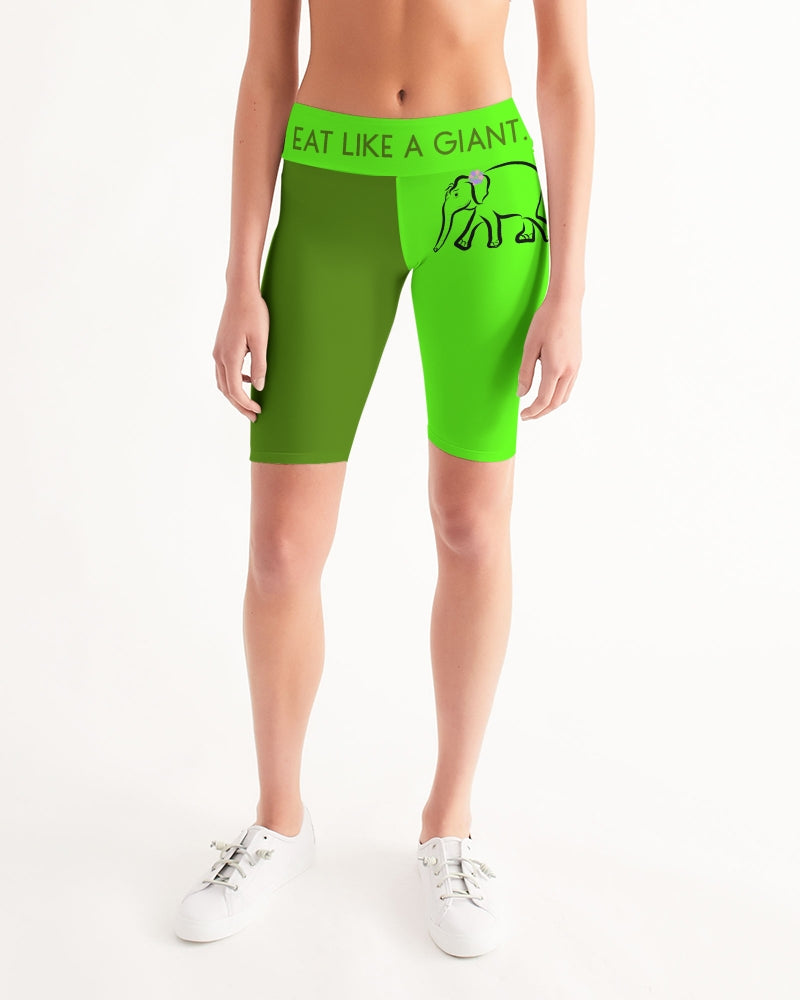 Eat Like A Giant Ladies Mid-Rise Bike Shorts