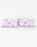 Pink and Purple Dot World Queen Pillow Case-2