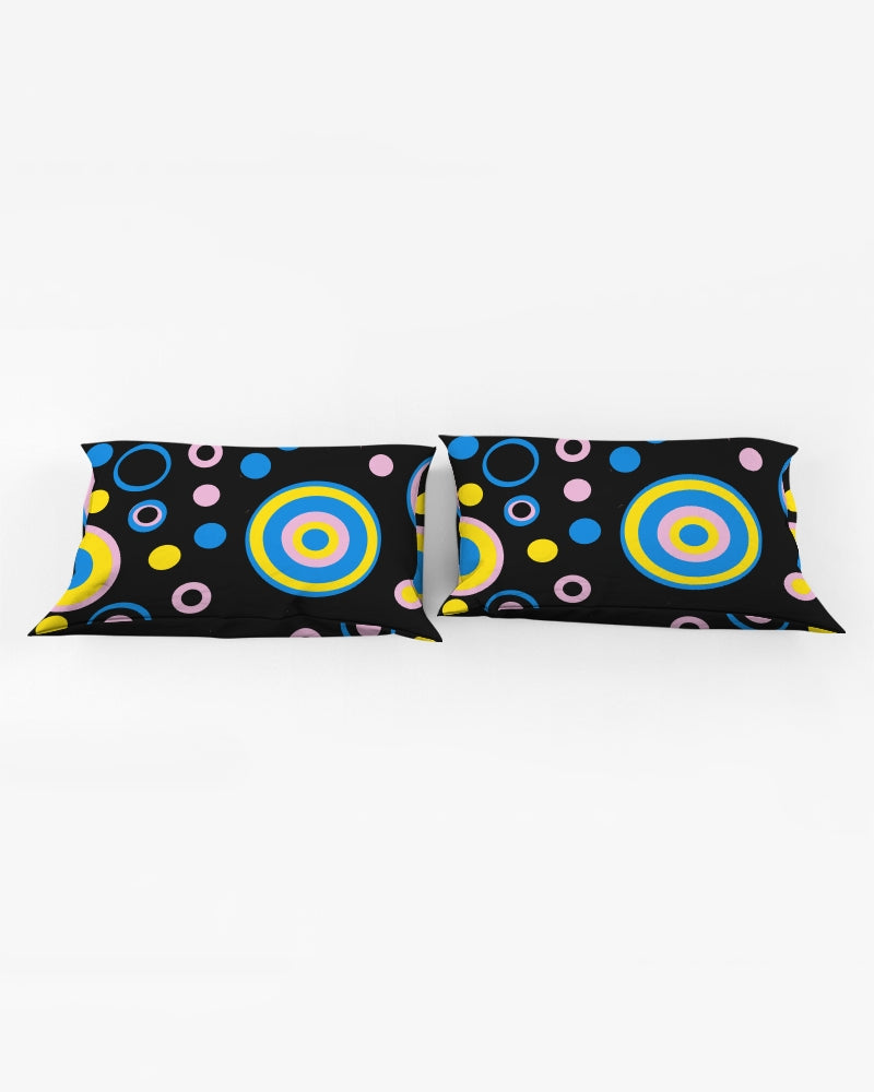 Cutey Pastel Black Queen Pillow Case - 0