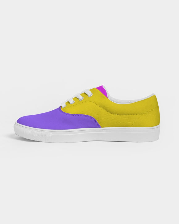 Cali Flower Lace Up Canvas Shoe