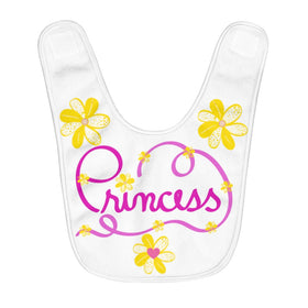 Princess Fleece Baby Bib