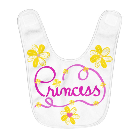 Princess Fleece Baby Bib