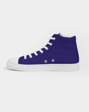 Navy Blue Men's Hightop Canvas Shoe-7