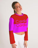 Cardio Hot Ladies Cropped Sweatshirt-3