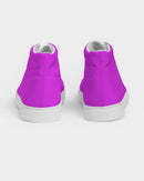Solid Hot Pink Ladies Hightop Canvas Shoe-5
