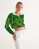 Green Fusion Ladies Cropped Windbreaker-6