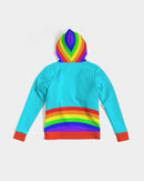 Rainbowbrite Aqua Ladies Hoodie-8