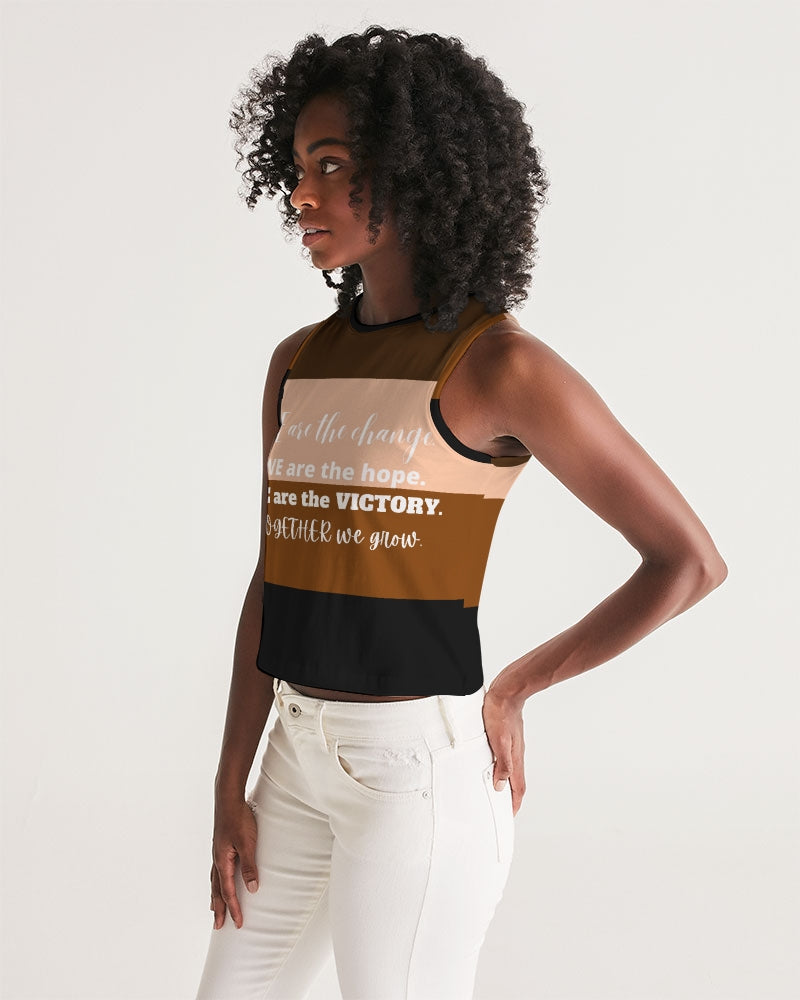 Freedom and Justice Ladies Cropped Tank