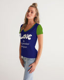Love Is The Greatest Religion Ladies V-Neck Tee-4