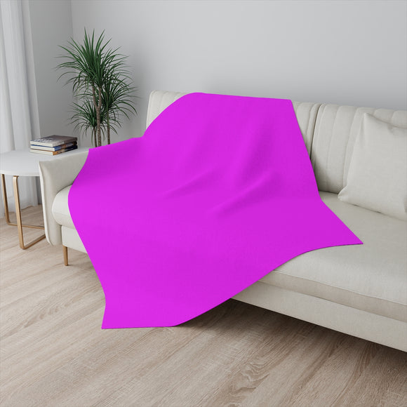 Hot Pink Sherpa Blanket