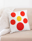 Hot Sun Dots 20x20 Throw Pillow Case-2