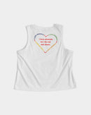 Vegan Heart Ladies Cropped Tank-8