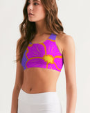 Cali Flower Ladies Seamless Sports Bra-3