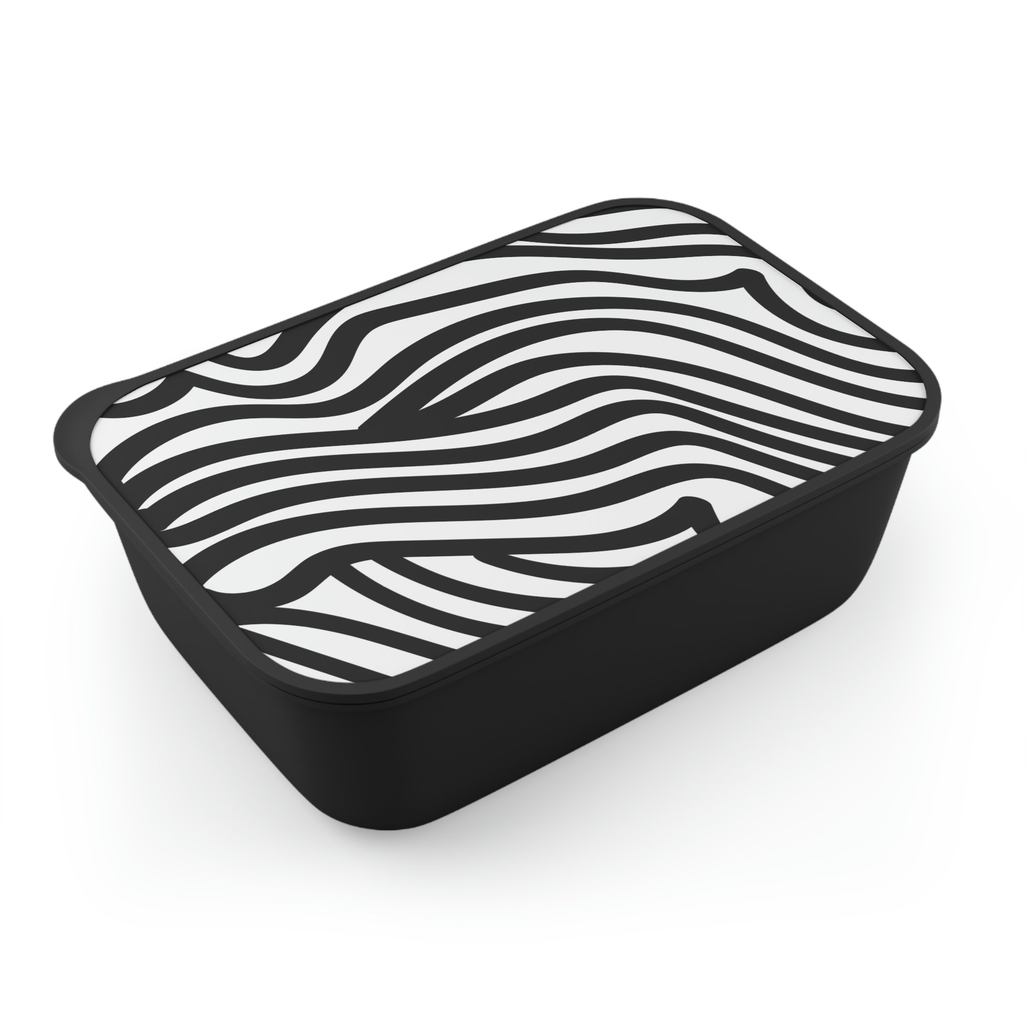 PLA  Zebra Print Bento Box+Band+Utensils - 0