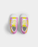 Sunflower Pink Girls High top Canvas Shoe-5