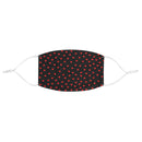 Valentine's Red Hearts Black Fabric Face Mask-3