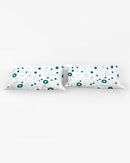 Teal Bubbles King Pillow Case-2