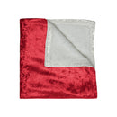 Red Crushed Velvet Blanket-1