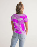 Pink Fusion Ladies V-Neck Tee-2