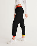 Don't Forget To Stretch Ladies Red/Yellow/Black Track Pants-4