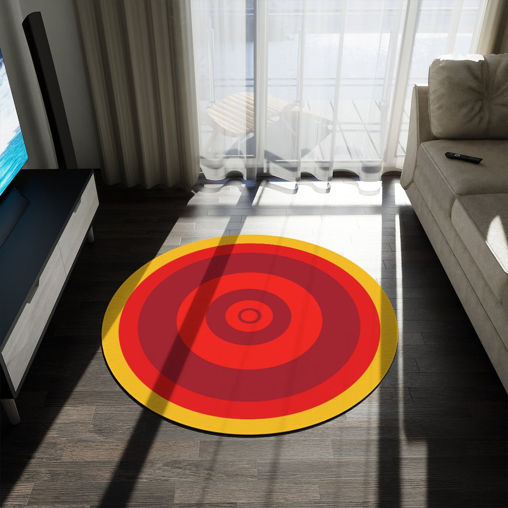 Sun Swirl Round Rug