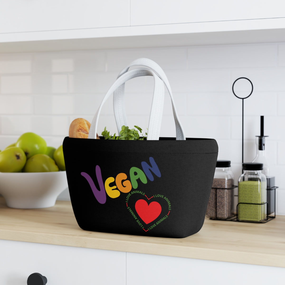 Vegan Heart Lunch Bag - 0