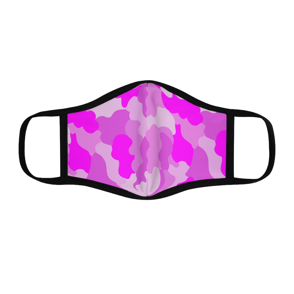 Pink Fusion Fitted Polyester Face Mask - 0