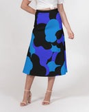 Deep Water Ladies A-Line Midi Skirt-1