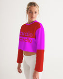 Cardio Hot Ladies Cropped Sweatshirt-2