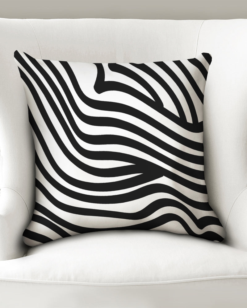 Zebra Print Throw Pillow Case (18"x18")