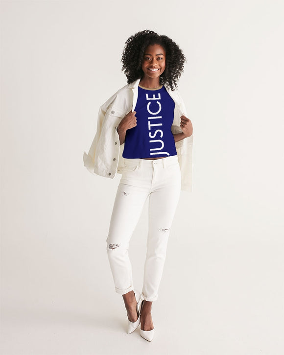 Freedom and Justice Ladies Cropped Tank