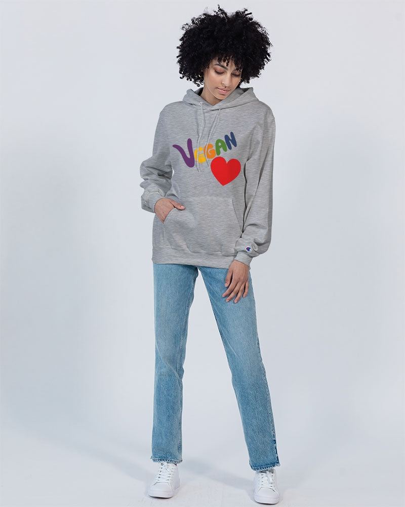 Vegan Heart Ladies Hoodie | Champion