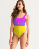 Cali Flower Ladies One-Piece Swimsuit-1