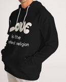 Love Is The Greatest Religion Men's Hoodie (QR CODE ON THE BACK FOR BRAND SUPPORTERS)-5