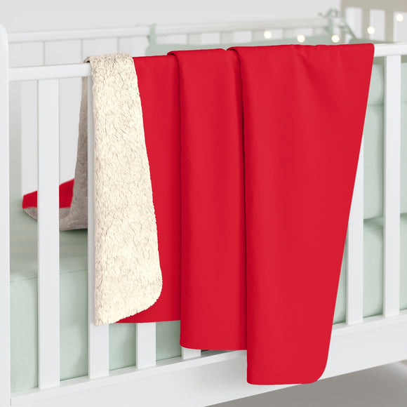Red Sherpa Fleece Blanket