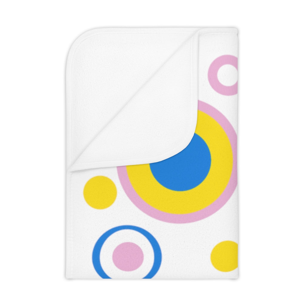 Cutey Pastel White (Toddler) Kids Blanket