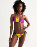 Cali Flower Ladies Triangle String Bikini-1