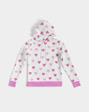 Pink Hearts Ladies Hoodie-7