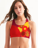 Fire Flower Ladies Seamless Sports Bra-1