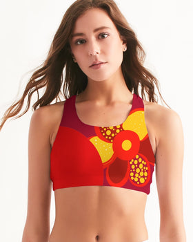 Fire Flower Ladies Seamless Sports Bra