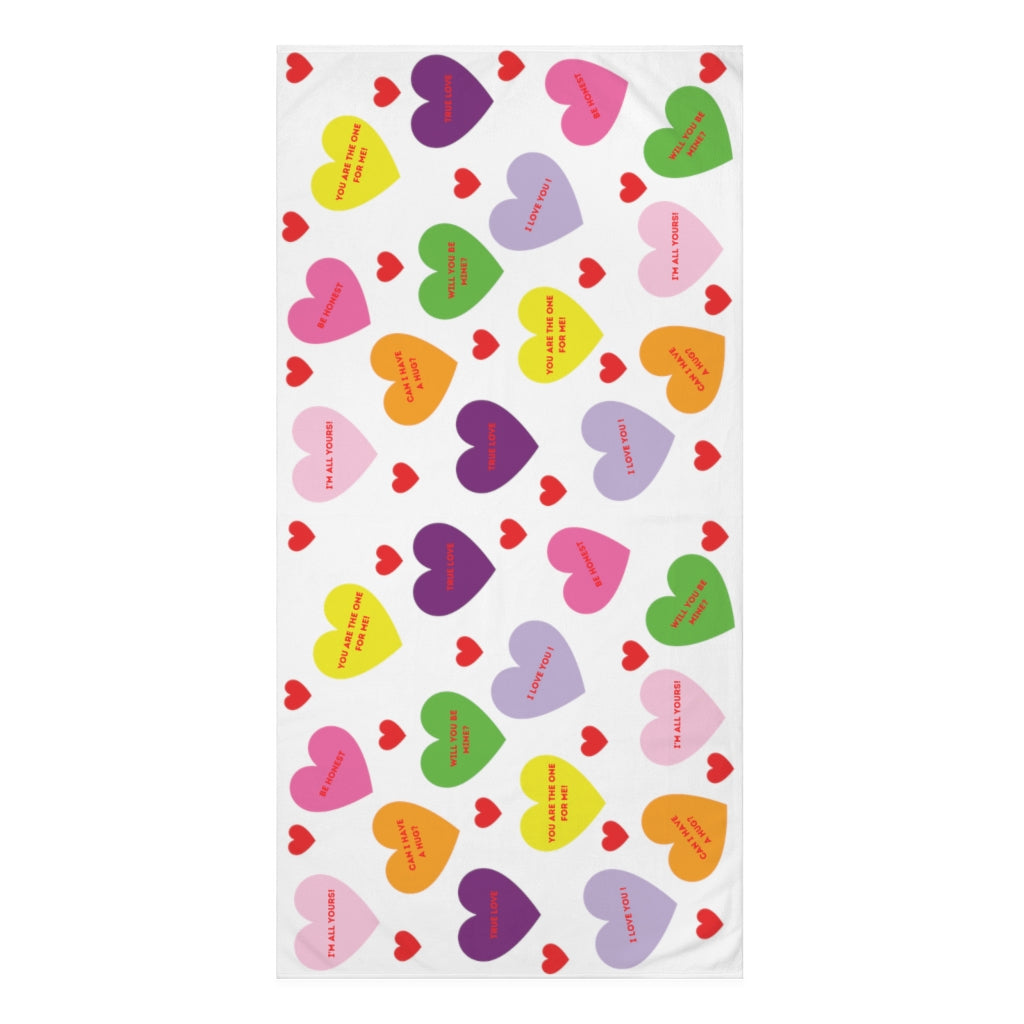 Sweet Tart Hearts Premium Towel